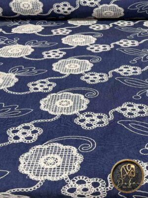 Chambray Bordado Estampado Código 1006