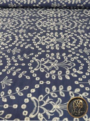 Chambray Azul Bordado Código 1009